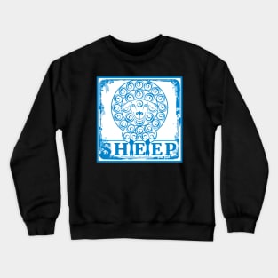 Blue white sheep Crewneck Sweatshirt